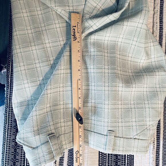 Vintage 70s SEARS Shorts Mens Size 36 PermaPrest Polyester Leisure Golf Green - Picture 4 of 7